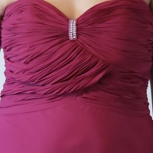 Maroon Evening Gown